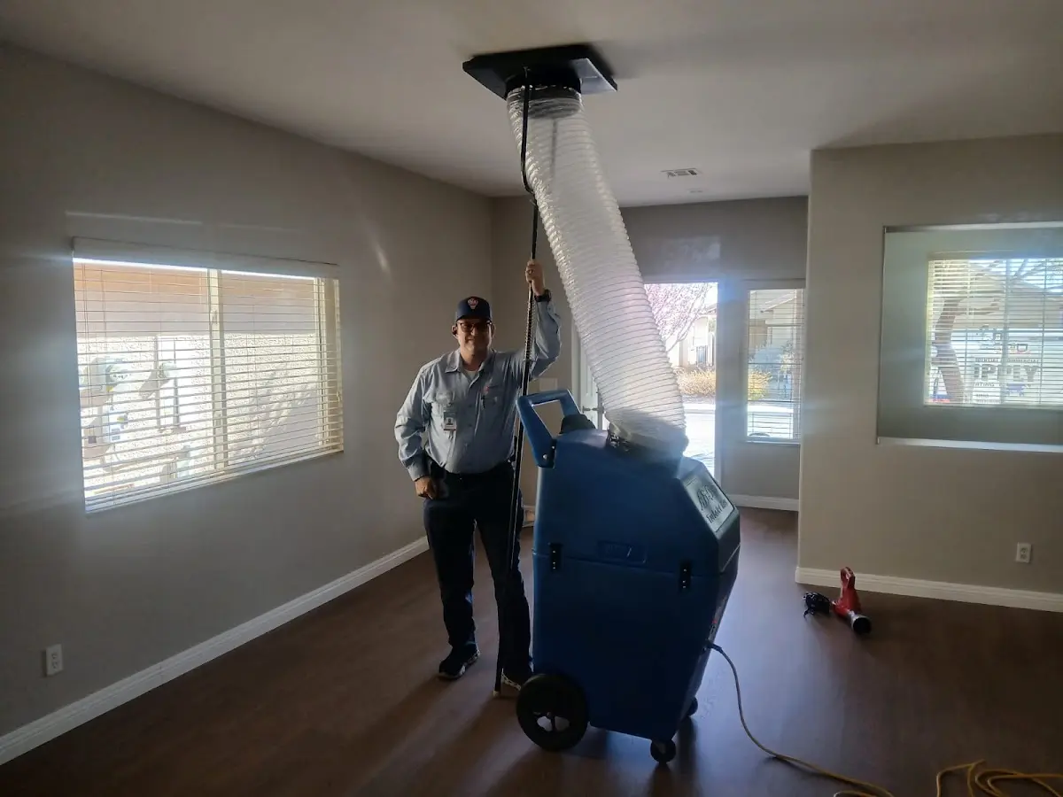 Professional Dryer Vent Cleaning work inside a North Las Vegas home